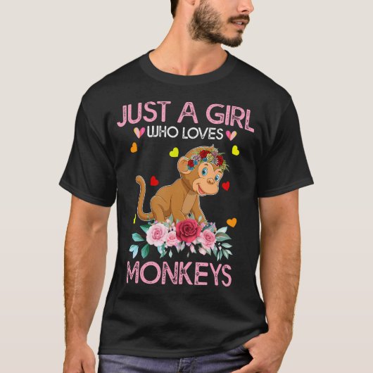 T-shirt Un Teigne De Singe Pour Femmes Enfants Juste Une F (Devant)