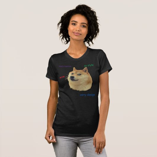 T-shirt Un tel doge.  Wouah (Devant entier)