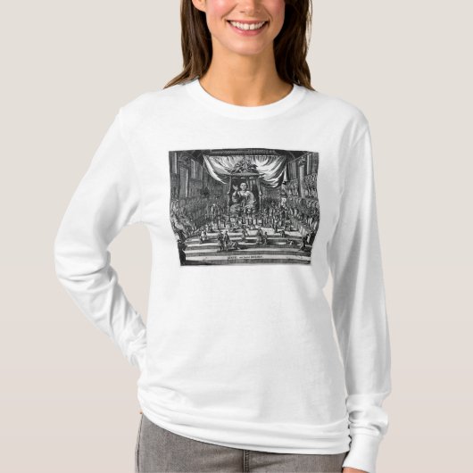 T-shirt Un temple bouddhiste, une illustration (Devant)