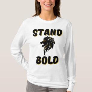 T-shirt Un Teneur Juste En Tête Comme Lions La Longue Manc