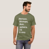 T-shirt Un test de mémoire Trump pour une femme en personn (Devant entier)