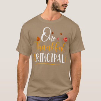 T-shirt Un Thanksgiving Principal De L'École Chute Thanksg