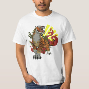 T-shirt Un tigre de style japonais