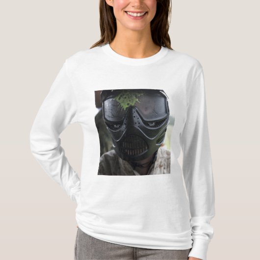 T-shirt Un tour de paintball (Devant)