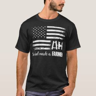 T-shirt Un Tracteur Drapeau Américain Pour Que Dieu Fasse 