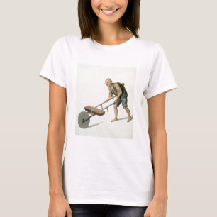 T-shirt Un travailleur, plaquent 27 "du costume de la