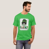 T-shirt Un travailleur social Lucky Nicu Bleached St patri (Devant entier)