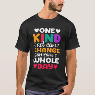 T-shirt Un type d'acte gentillesse Antibulisation positif 
