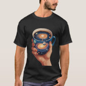 T-shirt "Un univers en coupe" : L'art cosmique sur (Devant)