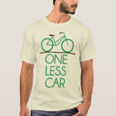 T-shirt Un Vélo Moins Convivial Pour La Terre De Voiture (Devant)