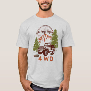 T-shirt Un vieil homme avec 4WD - Drôle aventure papa Cita