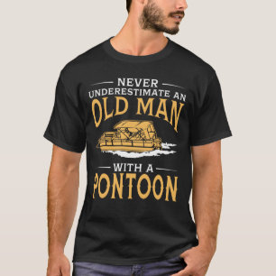 T-shirt Un vieil homme avec un ponton