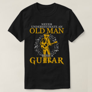 T-shirt Un vieil homme avec une guitare donne des cadeaux