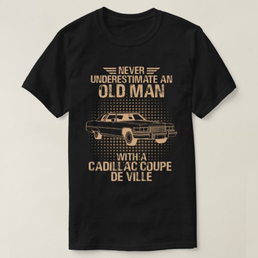 T-shirt Un Vieux Cadillac Coupe De Ville (Design devant)