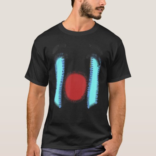 T-shirt Un visage Abstrait génial (Devant)
