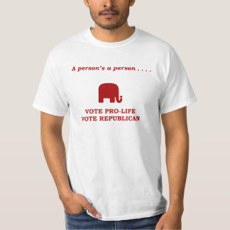 T-shirt Un vote de la personne d'une personne contre
