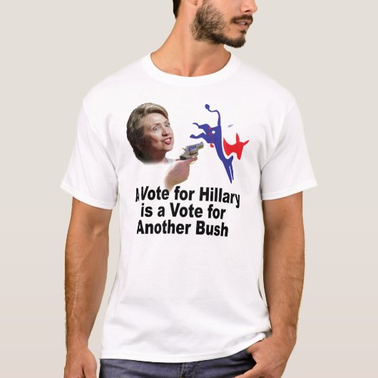T-shirt Un vote pour Hillary est un vote pour un autre (Devant)