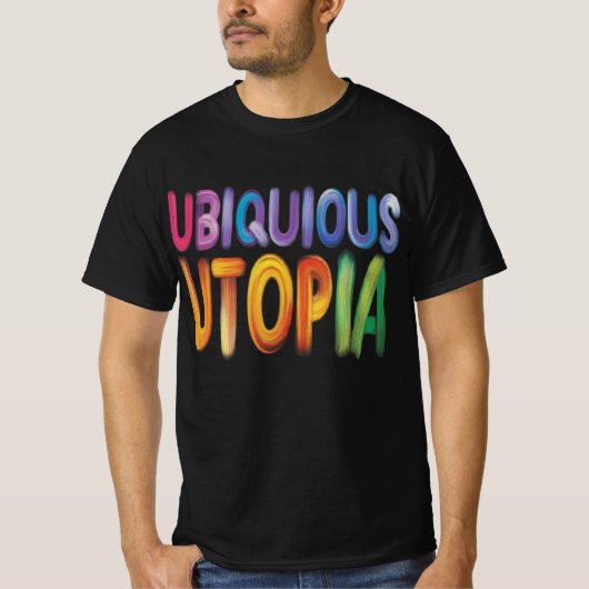 T-shirt Un voyage à travers l'utopie omniprésente (Devant)