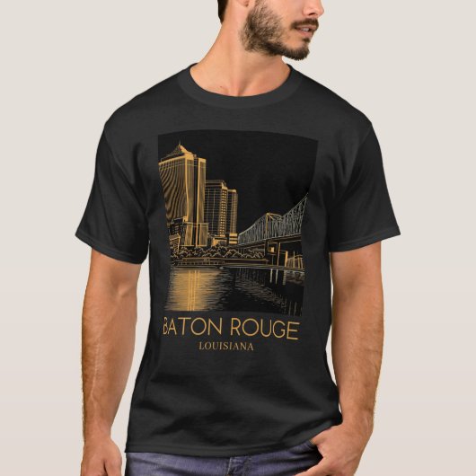 T-shirt Un voyage d'art Imprimer Baton Rouge 3 (Devant)