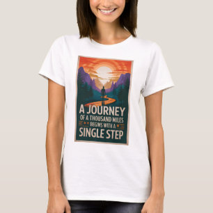 T-shirt Un voyage de 150 km commence par une seule