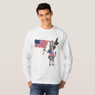 T-shirt Un zèbre américain