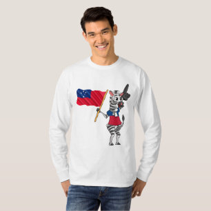 T-shirt Un Zèbre samoan