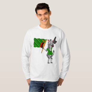 T-shirt Un zèbre zambien