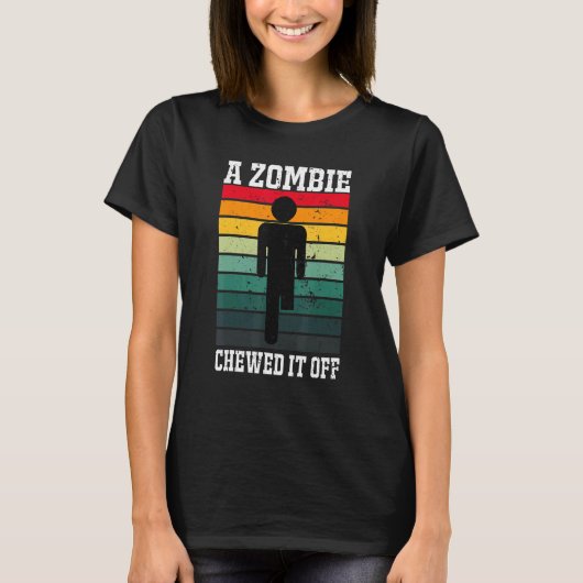 T-shirt Un Zombie L'A Dégagé (Devant)