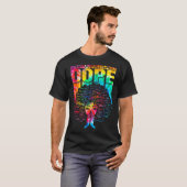 T-shirt Unalogetically Black Pride Melanin African Tie Dye (Devant entier)