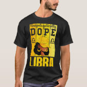 T-shirt Unalogetically Libra Black Woman Cap Zodiac (Devant)