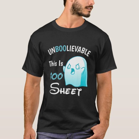 T-shirt Unboolievable This Is Bosheet Halloween Ghost (Devant)