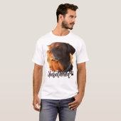 T-shirt Unbothered Golden Hour Dog – Premium Minimalist  (Devant entier)