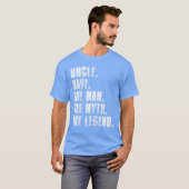 T-shirt Uncle Davehe Manhe Mythhe Legend Funny Dave Saying (Devant entier)
