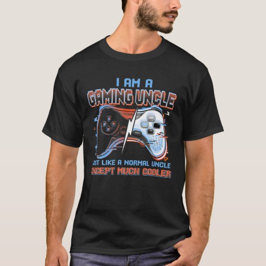 T-shirt Uncle de jeu Uncle normal Beaucoup de vidéo Glaciè (Devant)