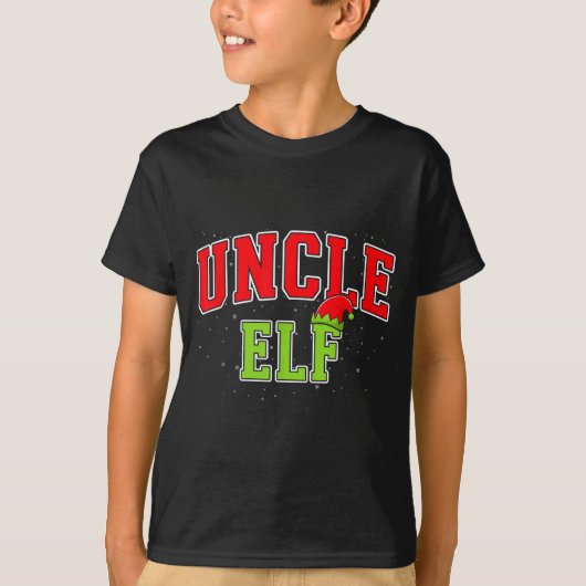 T-shirt Uncle Elf Christmas Family Matching Group Xmas Unc (Devant)