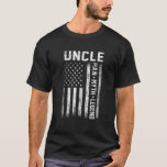 T-shirt Uncle Man Myth Legend American Flag Father's Day<br><div class="desc">Great tee for father, papa, daddy , grandfather dad or grandad. father dad tee that makes a great celebration announcement or birthday tee fathers day</div>