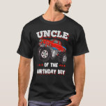 T-shirt Uncle of the Birthday Boy Fathers Monster Truck Me<br><div class="desc">Oncle Of The Birthday Boy Fathers Monster Truck Hommes.</div>
