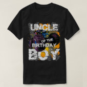 T-shirt Uncle Of The Birthday Boy Monster Truck Matching F (Design devant)