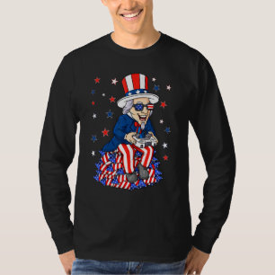 T-shirt Uncle Sam Contrôleur De Jeu 4 juillet Garçons Enfa