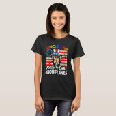 T-shirt UNCLE SAM DOESN'T CARE SNOWFLAKES Funny American_4 (Devant entier)