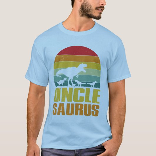 T-shirt uncle saurus dinosaur (Devant)