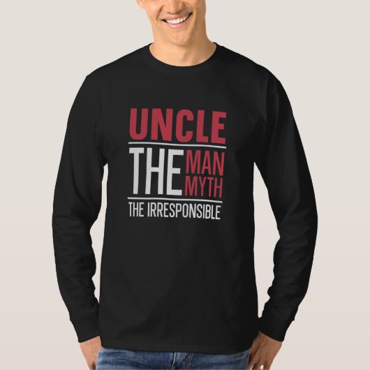 T-shirt Uncle The Myth Family Uncle (Devant)