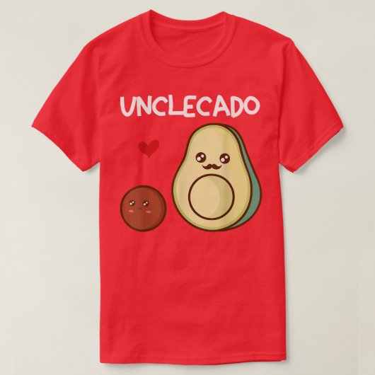 T-shirt Unclecado Oncle Avocado Grossesse Faire-part Avo (Design devant)