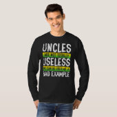 T-shirt Uncles Mauvais exemples Drôle Conception d'oncle (Devant entier)