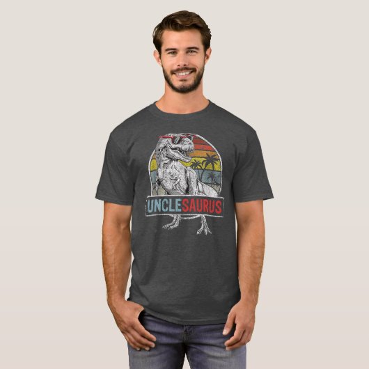 T-shirt Unclesaurus Funny T Rex Dinosaure Oncle saurus (Devant entier)