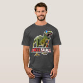 T-shirt Unclesaurus Rex Beer T Rex Dinosaur Fun Uncle (Devant entier)
