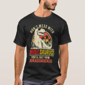 T-shirt Unclesaurus Rex Dinosaur Uncle Saurus Family Match (Devant)