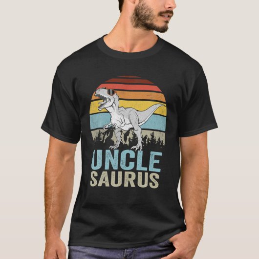 T-shirt Unclesaurus T Rex Dinosaur Uncle Saurus Famille Di (Devant)