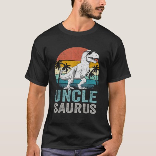 T-shirt Unclesaurus T Rex Dinosaur Uncle Saurus Family Mat (Devant)