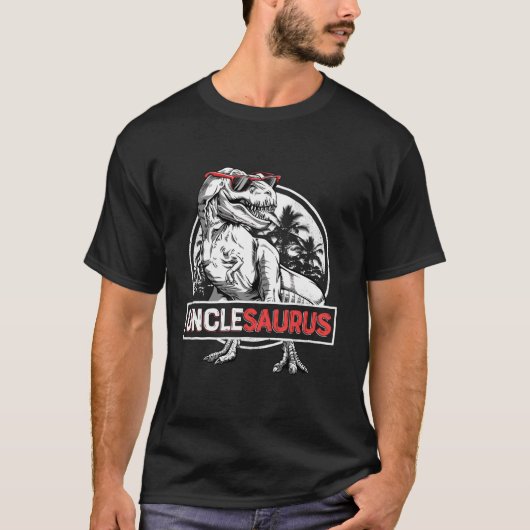 T-shirt Unclesaurus T rex Dinosaure Hommes Oncle Saurus Fa (Devant)